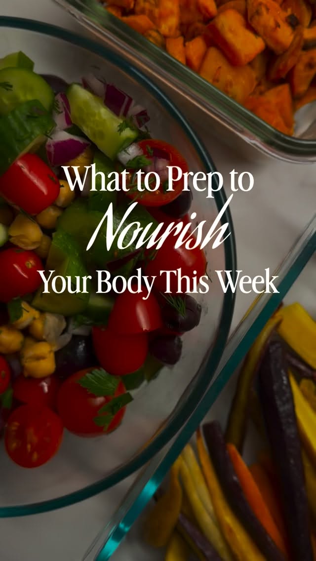 What's one thing you can prep today to nourish your body this week? 

I don't necessarily "meal prep" but when I have time I like to prepare a protein, carb and veggie/salad on Sundays to put together quick meals on busy days.

#eatbeautifully #agebetter #healthyrecipes #mealprepsunday