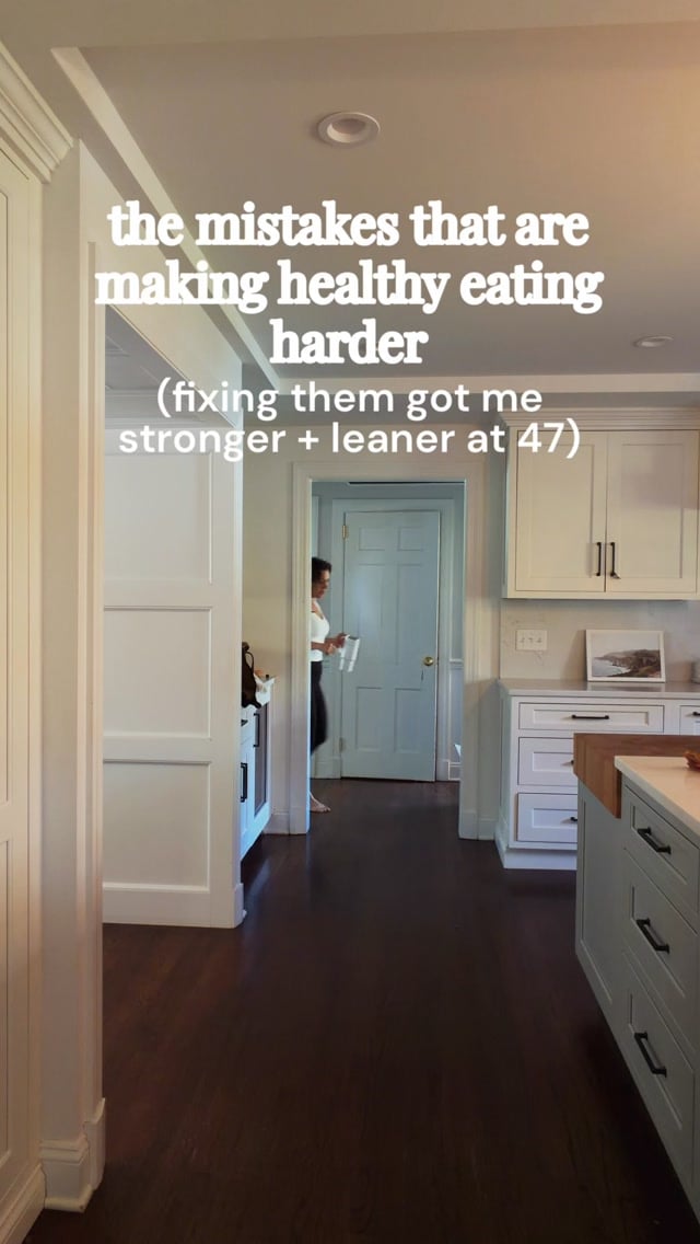 6 common mistakes you may be making that’s making healthy eating harder. 

1. Thinking every meal has to be an elaborate recipe. Especially during the week I put together simple assembly line style meals (protein + grain + veggie + sauce) and make a few special recipes on the nights I’ll have more time. Keeping meals simple also were key during the periods I was trying to actively lose weight.

2. Spending hours on meal prep. Meal prep doesn’t have to mean 3 hours on Sunday with the same meals all week. Prep few components throughout on one day (extra protein, grains in the instant pot) and use the ingredients as a base for meals throughout the week. 

3. Shopping for multiple individual recipes. All it takes is a few busy days at work or a sick kid and I have food going to waste in my fridge. Instead I think in components (ground beef, vegetables, grains) and have some go to “assembly line meals” I can adapt. 

4. Not inderstanding portion sizes. I was eating healthy but once I spent time weighing/measuring my food and track it I saw where I was undereating (carbs) and overeating (fats!). I also realized I was eating way too much protein and not enough fiber.

5. Neglecting fiber. just because you eat a lot of vegetables doesn't necessarily mean you're taking in enough fiber. (vegetable salads aren’t a great source, ladies). Being more intentional about fiber with grains, seeds, fruit will help keep you satiated and improve digestion. 

6. Overlooking the freezer. I noe make sure the freezer is always stocked with frozen pre-cut vegetables, rice and proteins. When possible, make extra of soups and sauces to quickly reheat. This ensures you can always pull together a quick healthy meal and avoids defaulting to take out. 

The goal is a system that works in real life. Follow @livepowerfullyco for more ways to get strong, lean, energized and confident in midlife.